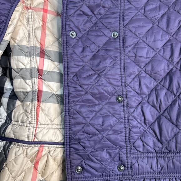 Burberry Quilted Jacket Purple/ Violet Kids Girl Size 14Y - Picture 11 of 15